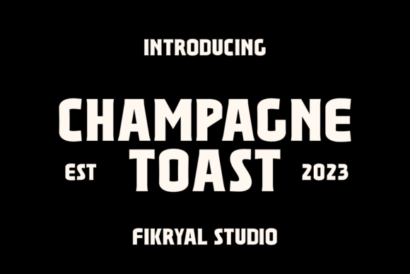 Champagne Toast: A Font for Elegant Expression