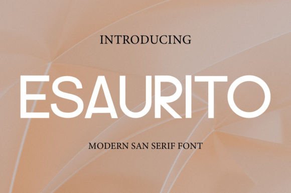 Esaurito: A Bold Sans Serif for Modern Branding