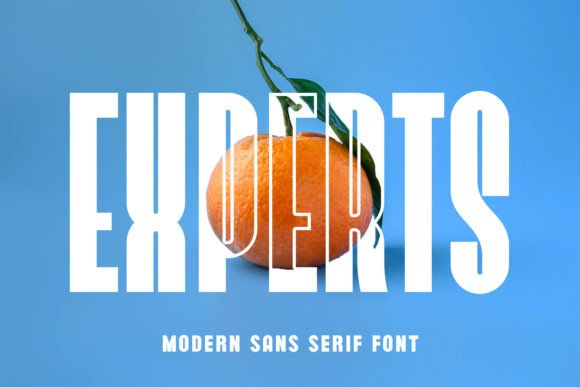 Experts: A Modern Sans Serif Font for Editorial Design