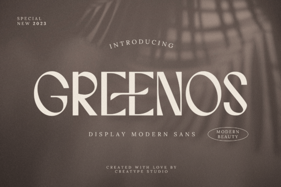 Greenos: A Bold Serif Font for Crafters and Product Creators