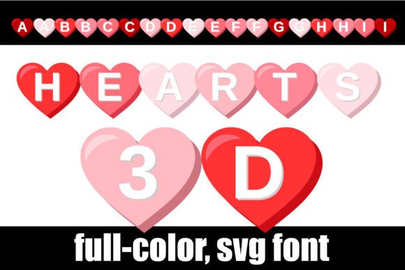Hearts 3d: A Font That Elevates Your Brand