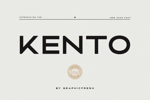 Kento: A Sans Serif Font for Modern Web Design