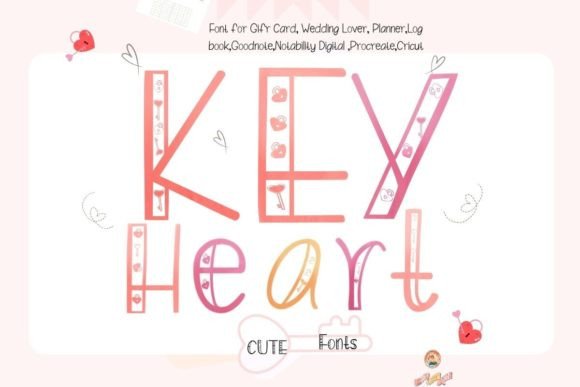 Key Hearts: A Handwritten Font for Heartfelt Web Design