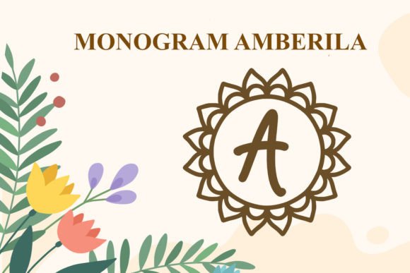 Monogram Amberila: A Font for Heartfelt Design