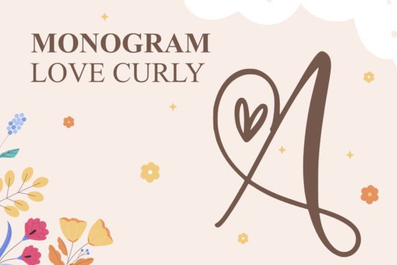 Monogram Love Curly: A Font for Heartfelt Craft Projects