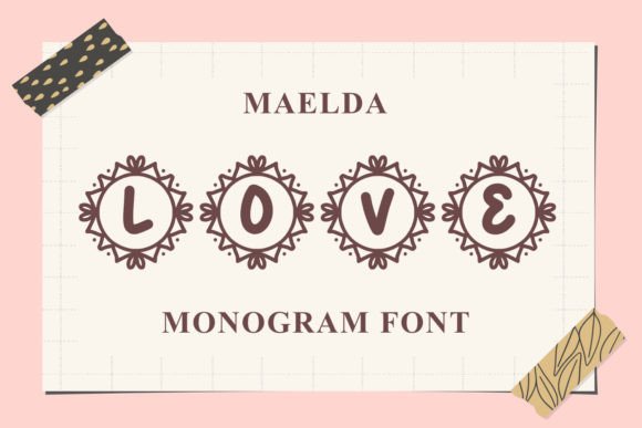 Monogram Maelda: A Font That Adds Heart to Digital Design