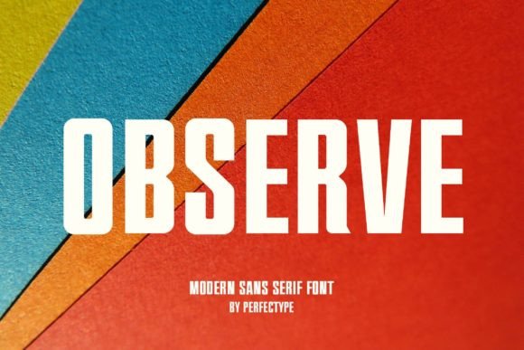 Observe: A Versatile Sans Serif Font for Creative Crafters