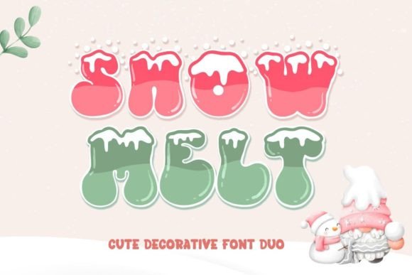 Snowmelt: A Decorative Font for Campaign Creativity