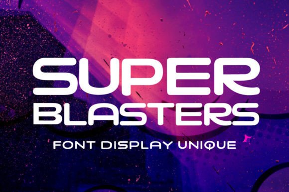 Super Blasters: A Bold Sans Serif Font for Crafters and Designers