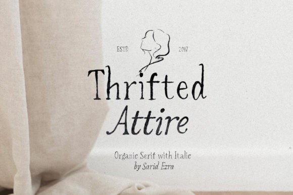 Thrifted Attire: A Serif Font That Elevates Your Brand