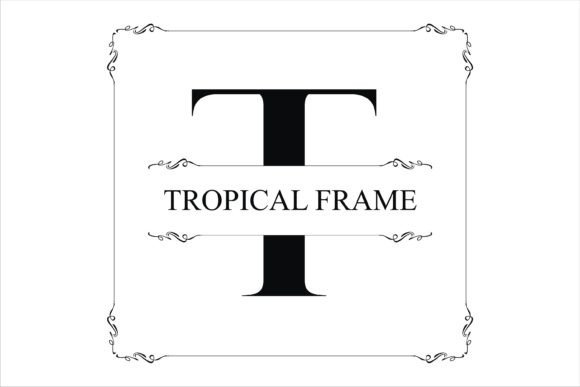 Tropical Frame: A Font for Romantic and Decorative Editorial Design